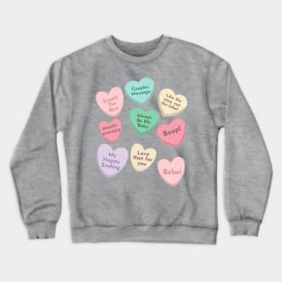 Creek Candy Conversation Hearts Valentines Crewneck Sweatshirt